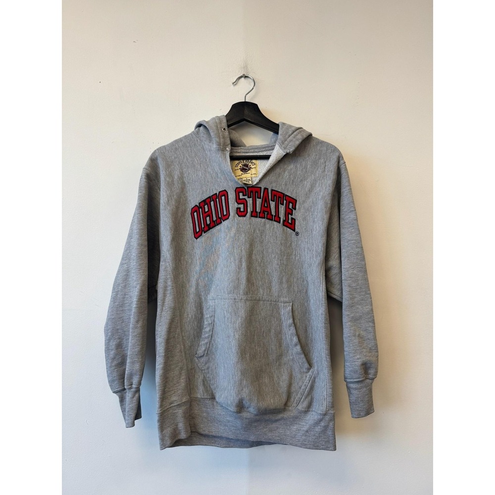 VTG Ohio State Buckeyes Hoodie Sweatshirt Small Gray NCAA Steve And Barry's Y2K‎